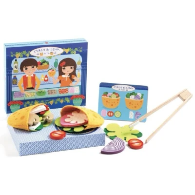Bild av DJECO Imitation Kebab av Cyrus &amp; Lena Kitchen Bakverk, Multicolor (35500)