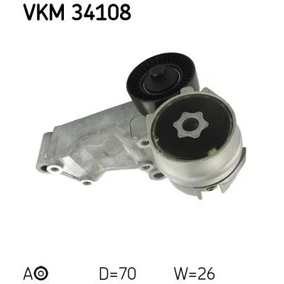 Bild av SKF VKM 34108 Poulie Tendeur FORD: Focus Mk1 Break, 3/5 portes, Transit Connect Van, SAAB: 9 5 Berline