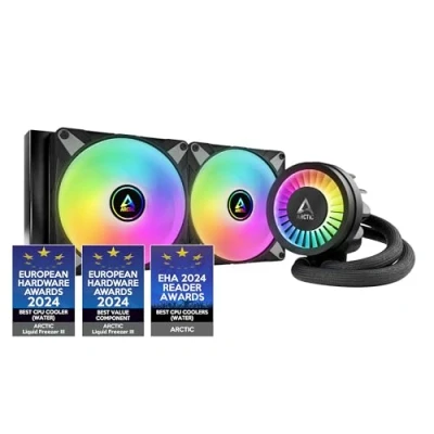 Bild av ARCTIC Liquid Freezer III 280 A RGB Vattenkylning för PC, All in One CPU AIO vattenkylare, Intel och AMD kompatibel, effektiv PWM styrd pump