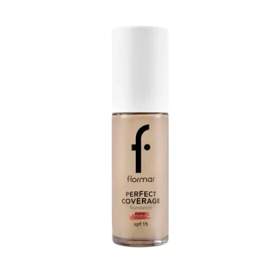 Bild av Flormar Perfect Coverage foundation 135 Hazel Flytande med hög täckning och SPF 15 Långvarig, återfuktande makeup för torr mogen hud 131 Warm Nude Np
