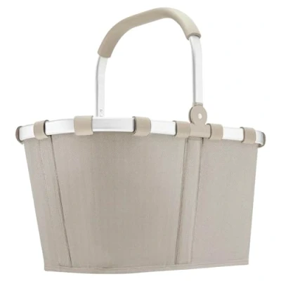Bild av reisenthel carrybag fiskben sand stabil inköpskorg med gott om lagringsutrymme och praktisk innerficka elegant vattenavvisande design, sand, En Storlek, Sporter