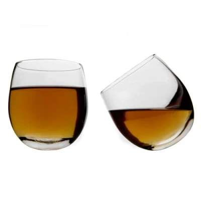 Bild av Bar original glas whisky vippare klar, set om 2
