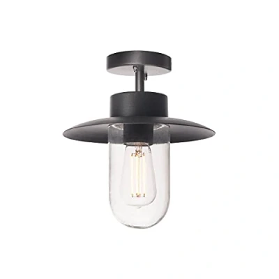 Bild av SLV LED taklampa MOLAT, antracit, för effektiv utomhusbelysning taklampa, utomhusstrålkastare, utomhuslampa, trädgårdslampa industriell, E27, max. 60 W, IP44, EEK E A++