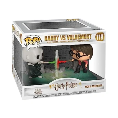 Bild av Funko POP! Moment: Harry Potter VS Voldemort Samlarobjekt Vinylfigur Presentidé Officiell Merchandise Leksaker för barn och vuxna Filmfans Modellfigur samlare utställning
