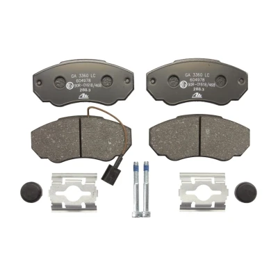 Bild av ATE 13.0460 4978.2 Jeu de plaquettes frein contact signal d&#039;usure inclus avec vis d&#039;étrier accessoires FIAT: Ducato II Van