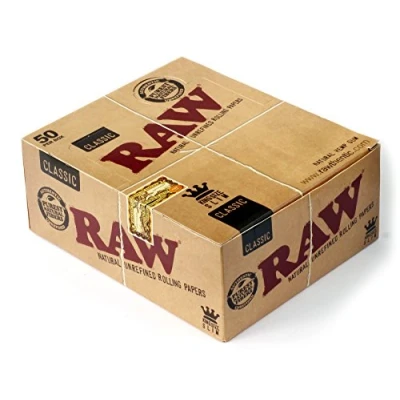 Bild av Raw ciggpapper, brun 0.6 x 0.4 cm, 50 st