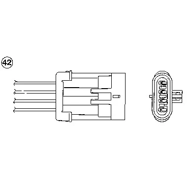 Bild av NGK 0440 Sonde lambda 4 DAEWOO: Matiz I 3/5 portes, Rezzo, Lanos Berline