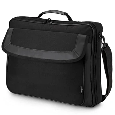 Bild av Targus Business Travel laptop väska lätt vattentät stöldsäker laptopväska 15,6 tum för notebook kontor/arbete/skola män och kvinnor (TAR300) svart
