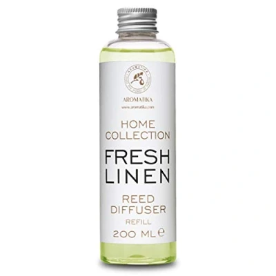 Bild av Reed Diffuser Refill Fresh Linen 200ml Room Home Fragrance Scented Aroma Scent Freshener