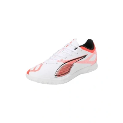 Bild av Puma Ultra 5 PLAY IT Fotbollsskor inomhusskor, Storlek: 44.5, White/black/glowing red Textil/syntet