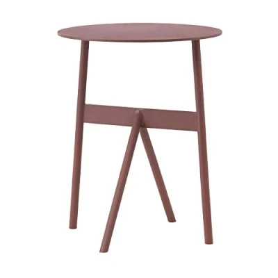 Bild av Normann Copenhagen Stock bord Sidobord Wine red H46 x D37,5 Ø37 cm