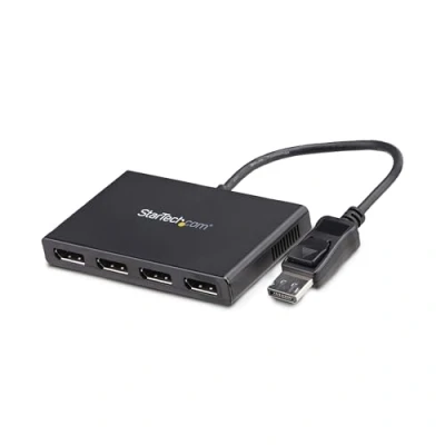 Bild av StarTech.com DisplayPort to DP Multi Monitor splitter 4 Port MST Hub video ports