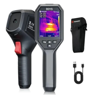 Bild av Värmekamera HIKMICRO B01S SuperIR 256x192 IR upplösning, WiFi, 25 Hz, 3,2 tums LCD skärm med en upplösning på 640 x 480 bildpunkter infraröd kamera, NETD