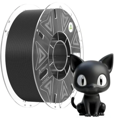 Bild av Creality Official Hyper PLA filament svart, 1 kg 3D skrivare RFID för höghastighetstryck, resistent, slät, överhäng prestanda mått +/ 0,03 mm, 2,2 pund/spole