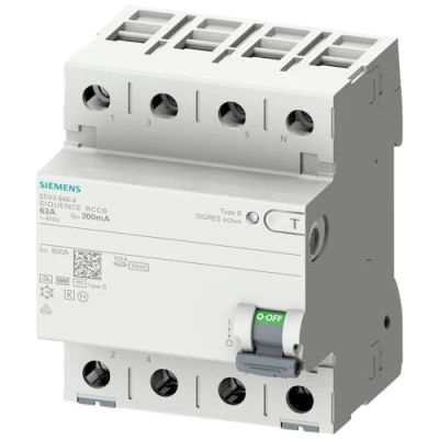 Bild av Siemens Rccb 4 polet type b 40a 30 ma 400vac korttidsforsinke