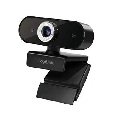 Bild av LogiLink UA0368 HD USB webbkamera med mikrofon för skarpa videosamtal familj/vänner/yrke (Skype, team, Google Meet, Facebook, …)