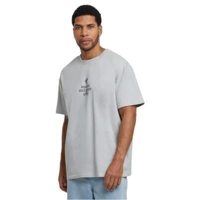 Bild av Upscale by Mister Tee Justice Oversize Tshirt med print, Storlek: 4XL, Lightasphalt