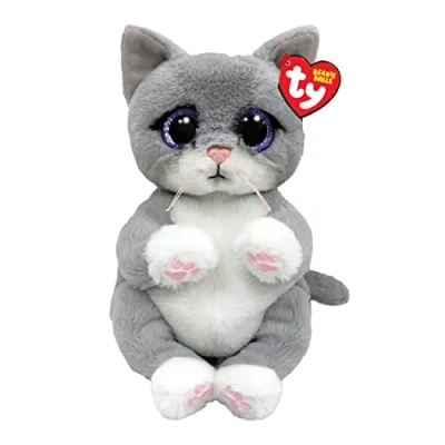 Bild av TY Morgan katt Beanie regular 6 tum baby mjuk leksak samlarobjekt mysig tygteddy
