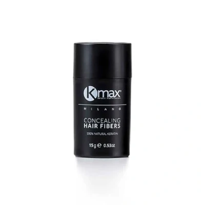 Bild av Kmax Concealing Hair Fibers 15 g Keratinfiber för hår, pulver håravfall, hårfiber håravfall normal storlek mörkbrun