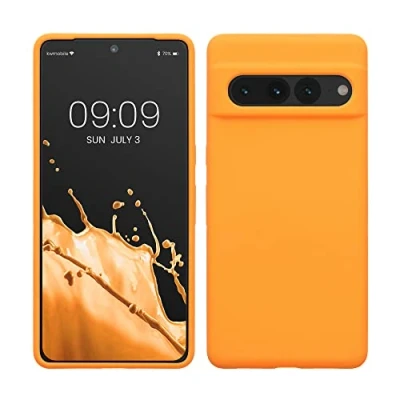 Bild av Kwmobile fodral kompatibelt med Google Pixel 7 Pro TPU silikon telefonskydd mjuk finish fruktig orange