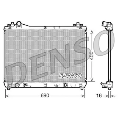 Bild av Kylare, motorkylning Denso DRM47017