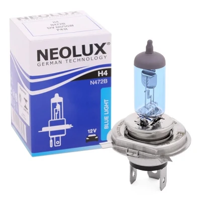Bild av NEOLUX N472B Ampoule, projecteur longue portée H4 12V 60 / 55W 5000K Halogène RENAULT: TWINGO 1, Kangoo II Grand Kangoo, Express