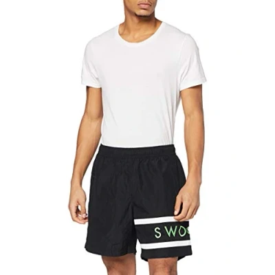 Bild av Nike NSW Swoosh Shorts Svart/Vit/Grön Nebula/Ember XS