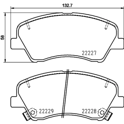 Bild av HELLA 8DB 355 036 501 Jeu de plaquettes frein contact signal d&#039;usure inclus avec accessoires KIA: RIO 4, Stonic 3/5 portes, 3 Stufenheck