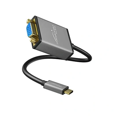 Bild av KabelDirekt USB C till VGA adapter 0,15m (stöder upplösning på upp 1920 x 1200/60Hz, 3.1 och Thunderbolt 3, lämplig för MacBook Pro 2016/2017, 12&quot; andra enheter)