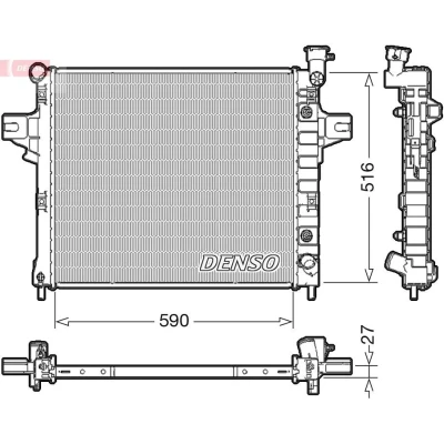 Bild av Kylare, motorkylning Denso DRM06031