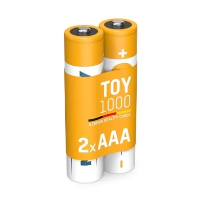 Bild av ANSMANN Batteri Micro AAA, 2 stycken, 800 mAh 1,2 V NI MH, uppladdningsbar, perfekt för barnleksaker, spelkonsoler, leksaker, låg självurladdning