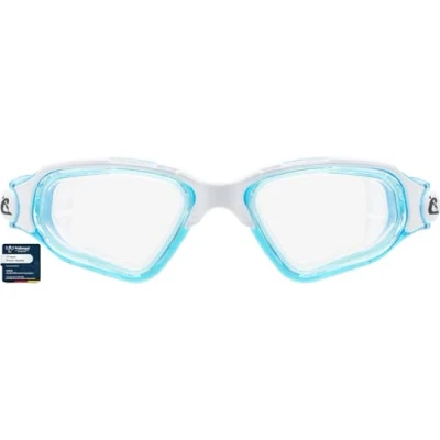 Bild av CRESSI Klara ögonglasögon vit/akvamarin unisex simglasögon i rent silikon med molekylär antidimlinsbehandling, klar lins, en storlek