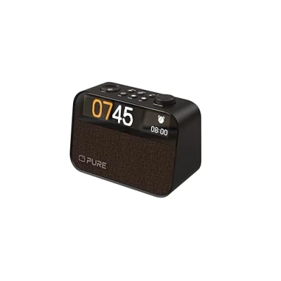 Bild av Pure Klockradio för sovrum och kontor DAB+/FM digital radio, bluetooth, vitt brus, sömnhjälp, väckarklocka, larm, dimbar skärm