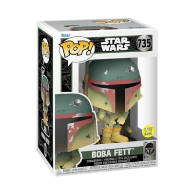 Bild av Funko POP! Star Wars: FL Boba Fett Glow In the Dark Samlarobjekt Vinylfigur Presentidé Officiell Merchandise Leksaker för barn och vuxna Filmfans Modellfigur samlare display