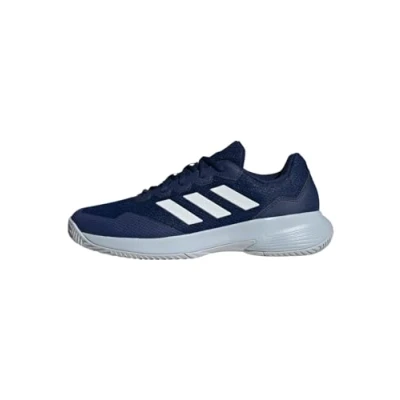 Bild av adidas Performance Gamecourt 2 Tennisskor för grus, Storlek: 38, Dark blue/footwear white/halo blue Textil/syntet
