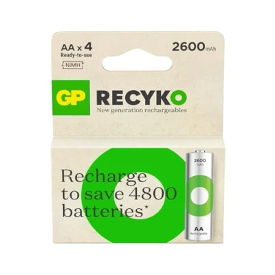Bild av GP Batterier ReCyko 2600 AA (Ni MH batteri, 1,2 V, 4 st)