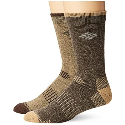 Bild av Columbia Men&#039;s 4 Pack Moisture Control Ribbed Crew, Assorted, Sock Size: 10 13/Shoe Size:9 11