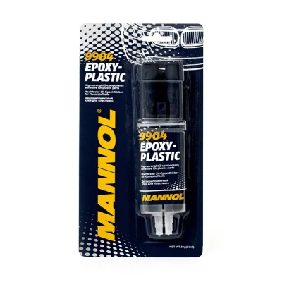 Bild av MANNOL Epoxy Plastic 9904 Colle pour époxy Emballage en blister, Cartouche transparent 24