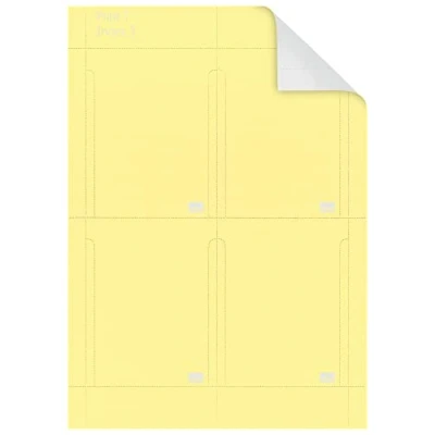 Bild av Nobo T Card Planeringskort som kan skrivas ut storlek 3 Gul