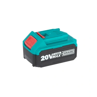 Bild av TOTAL Litiumbatteri P20S 20 V 5 Ah med laddningsnivåindikator, kompatibel alla Tools batteridrivna verktyg i sortimentet