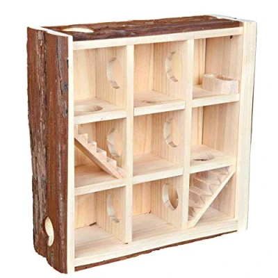 Bild av Trixie Tower with 9 chambers hamsters bark wood 30 x 10 cm