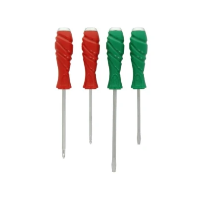 Bild av TOPTUL GAAE0405 Kit de tournevis 4 Fente, Cruciforme (PH) SL5x100, SL6.5x150, PH1x100, PH2x125