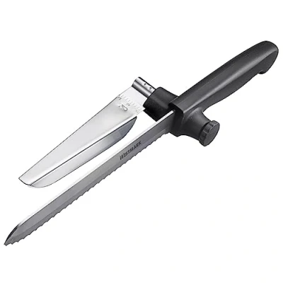 Bild av Westmark Multikniv So Clever kökskniv med avståndshållare, vass brödkniv, allroundkniv för bröd, grönsaker och andra livsmedel blad i rostfritt stål, BPA fri