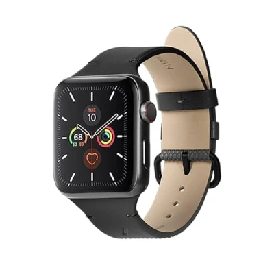 Bild av Native Union (Re Classic rem för Apple Watch växtbaserade material rostfritt stål hårdvara med mjuk baksida kompatibel serie 19, Ultra &amp; 2, 42/44/45/mm, Växtbaserat läder