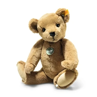 Bild av Steiff Lio, Nallebjörn, brun, 35 cm, Teddies för tomorrow, gosig leksak, teddy, mjukisdjur, björn av mjuk plysch, fluffig plyschleksak att leka och gosa, kan tvättas i maskin