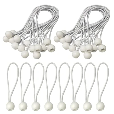 Bild av 50 st elastiska bläckfiskar, spännspännare, elastisk bläckfisk, spännkula, sladd med presenningsboll, tält, camping