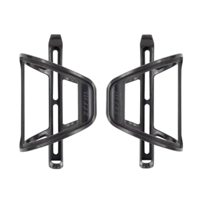 Bild av ZEFAL Pulse S2 pack vänster och höger set med två sidoöppnade cykelflaskhållare lätt mountainbike eller landsvägscykel i kolfiber tillverkad Frankrike