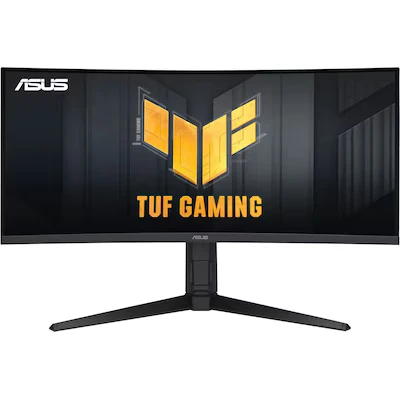 Bild av ASUS TUF Gaming VG34VQL3A 34 tums UWQHD böjd skärm 180 Hz, 1 ms GtG, FreeSync, AdaptiveSync, DisplayHDR 400 VA panel, 21:9, 3440 x 1440, DisplayPort, HDMI, USB hub, ergonomisk, högtalare