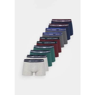 Bild av Jack &amp; Jones 10 PACK Underkläder, Storlek: Medium, Dark grey melange/sea moss/port