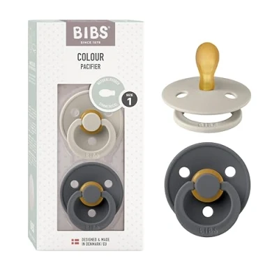 Bild av BIBS Colour Napp 2 pack Latex Stl 1 Symmetrisk, Sand/Iron